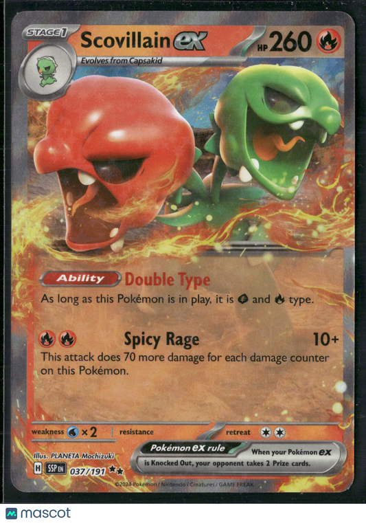 Scovillain EX #37/191 2024 Surging Sparks Holo