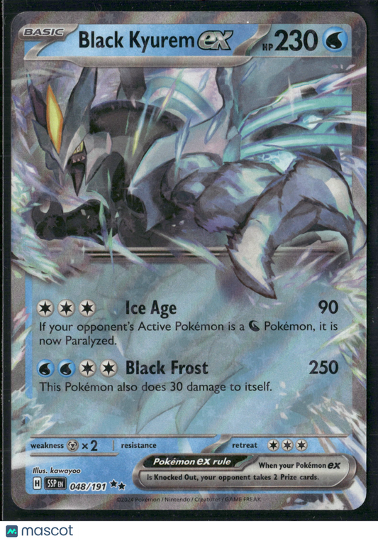 Black Kyurem EX #48/191 2024 Surging Sparks Holo