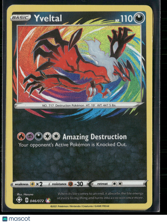 Yveltal #46/72 2021 Shining Fates Holo