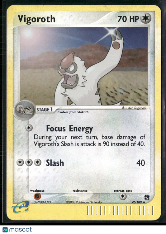 Vigoroth #52/100 2003 EX Ruby & Sapphire