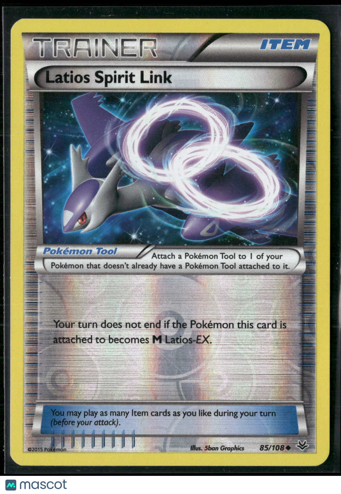 Latios Spirit Link #85/108 2015 Roaring Skies Reverse Holo