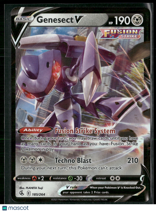 Genesect V #185/264 2022 Fusion Strike Holo