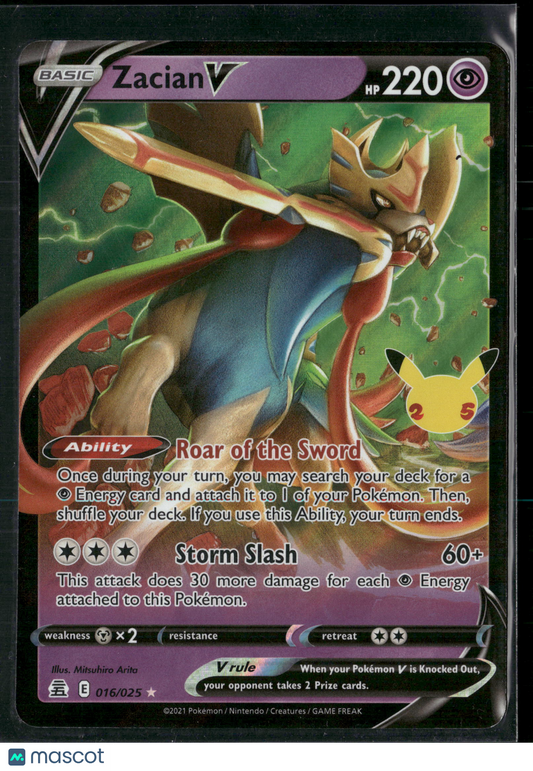 Zacian V #16/25 2021 Celebrations Holo