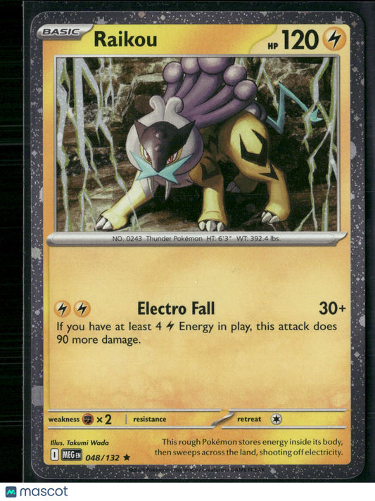 Raikou #48/132 2025 Mega Evolution Holo