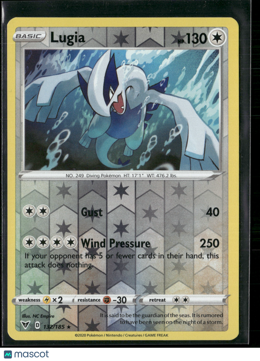 Lugia #132/185 2020 Vivid Voltage Reverse Holo