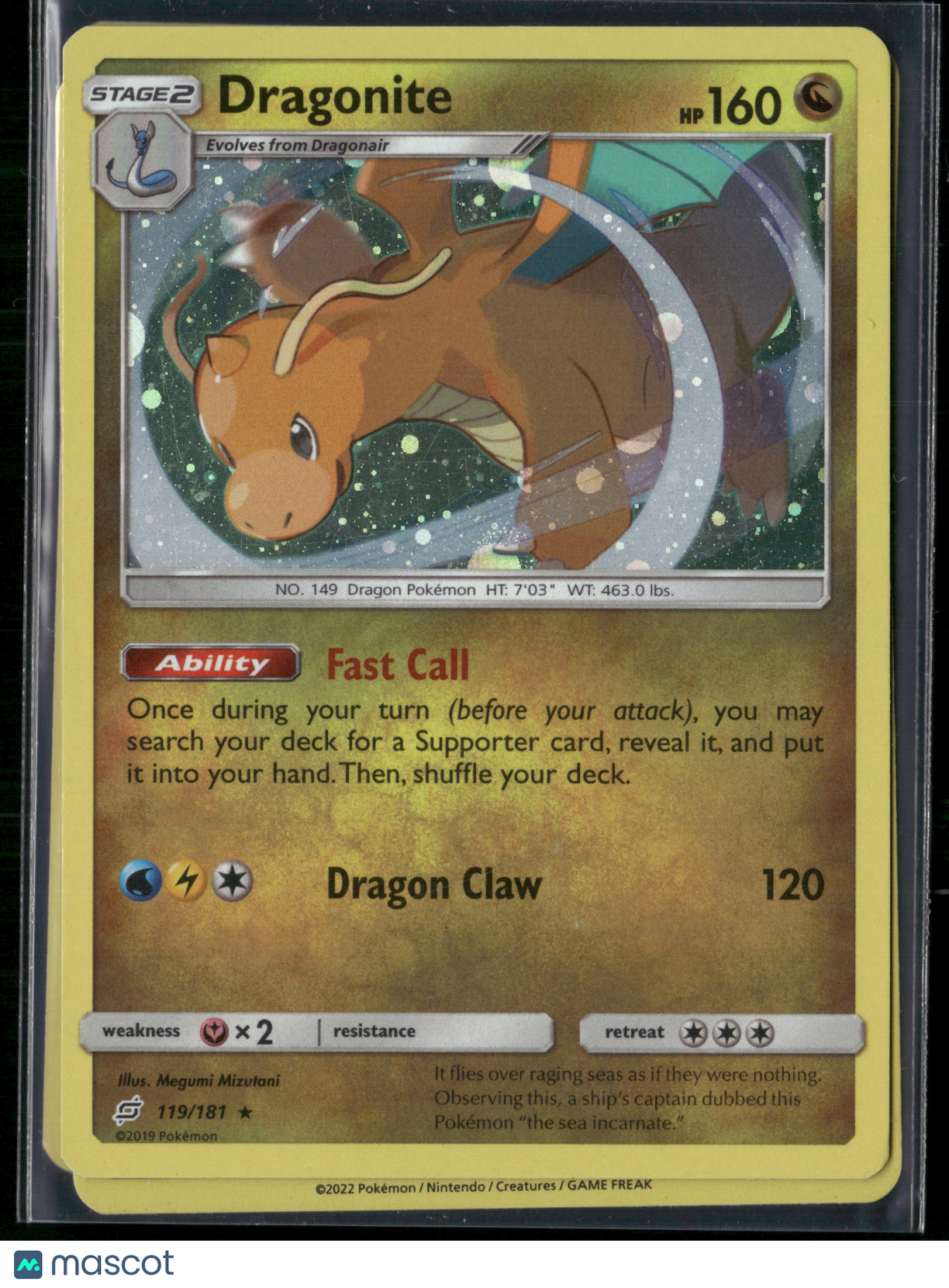 Dragonite #119/181 2019 Unified Minds Holo