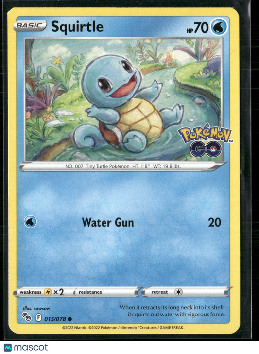 Squirtle #15/78 2022 GO