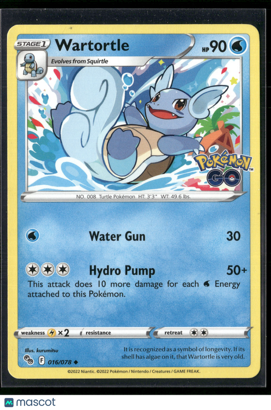 Wartortle #16/78 2022 GO