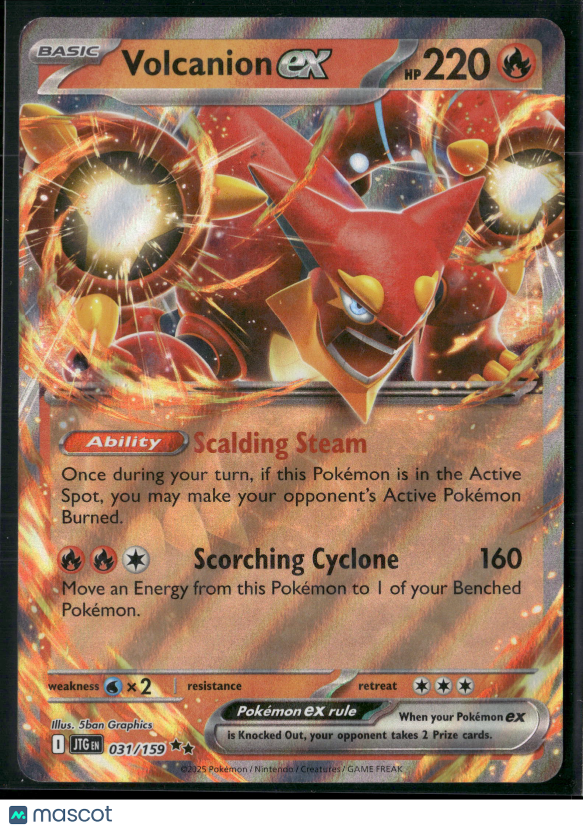 Volcanion EX #31/159 2025 Journey Together Holo