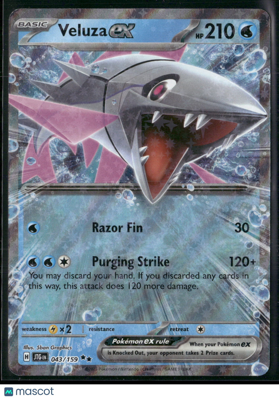 Veluza EX #43/159 2025 Journey Together Holo