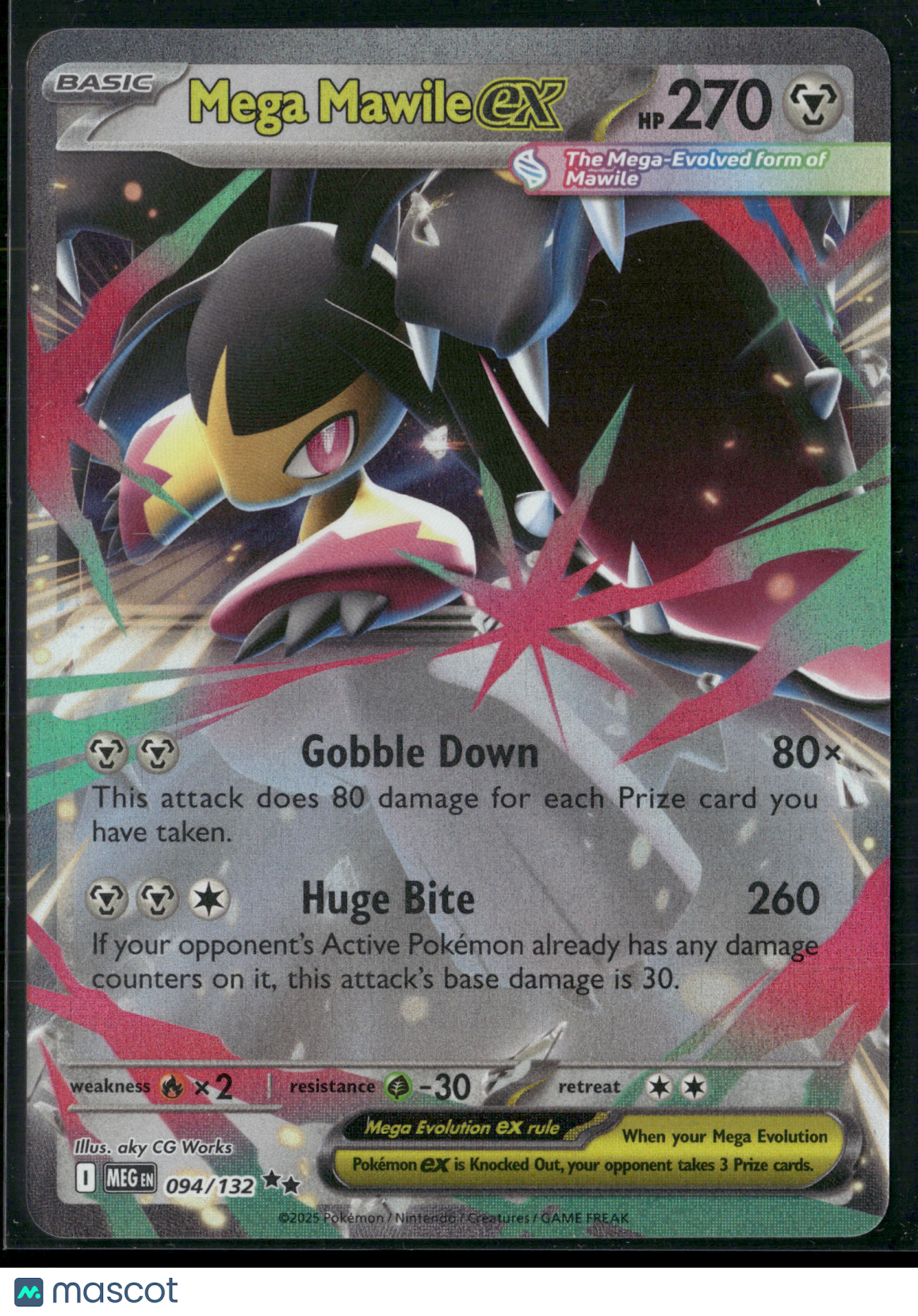 Mega Mawile ex Holofoil [MEG - 094/132] Pokemon Card Mega Evolution NM