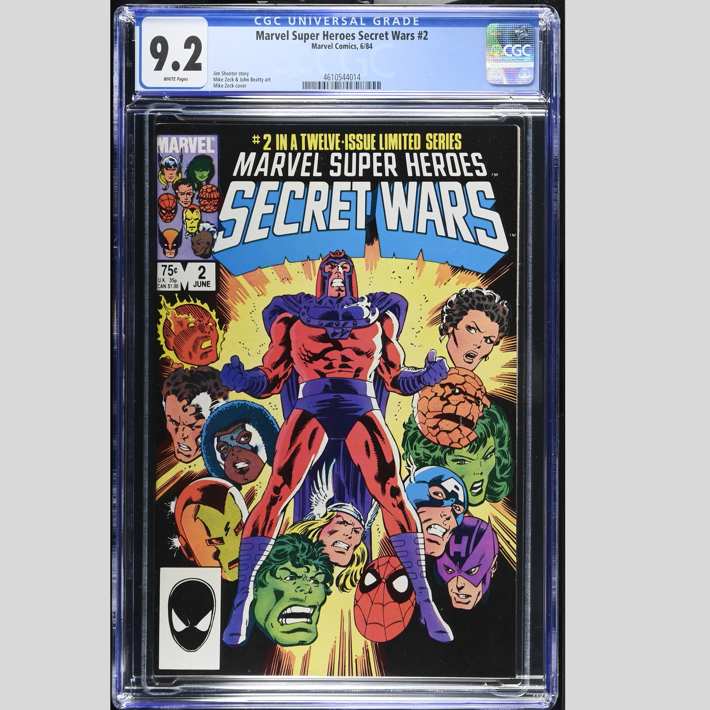 Marvel Super Heroes Secret Wars #2 (1984) in CGC 9.2