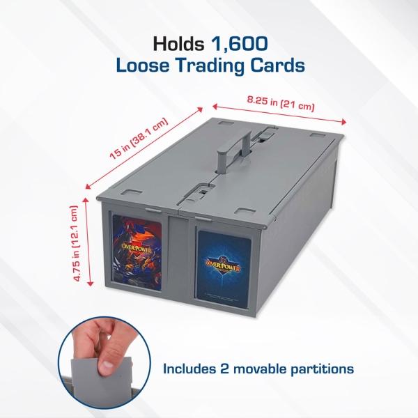 BCW 1600 Count Card Bin – Secure Storage for Trading Cards, Sports & TCG