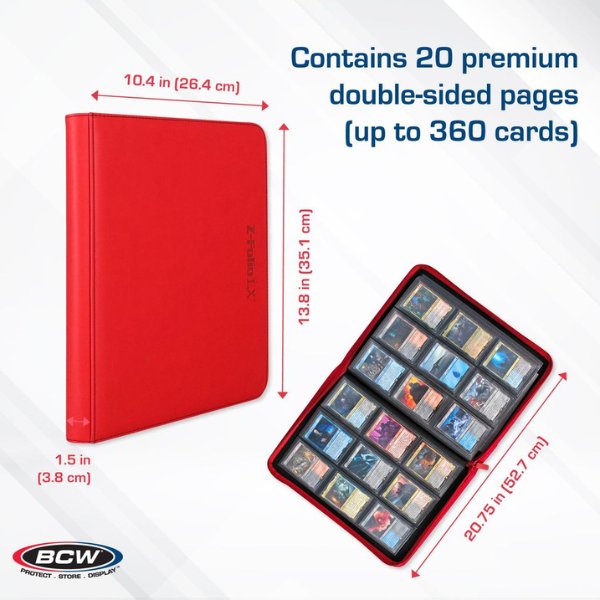 9-Pocket Binder Holds 360 Cards TCG MTG Pokemon Storage Black and Multicolor