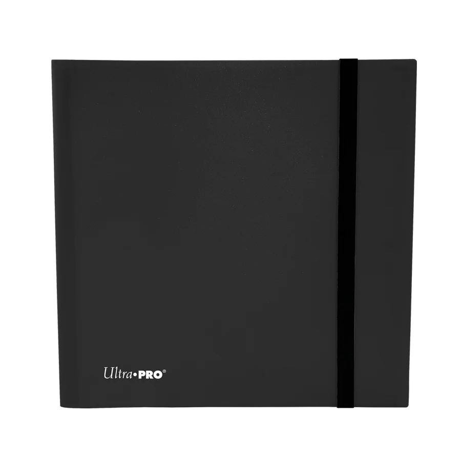 Ultra PRO Eclipse 12-Pocket PRO Binder Jet Black — Holds 480 Cards • Archival Safe • Side-Loading • TCG/MTG/Pokemon