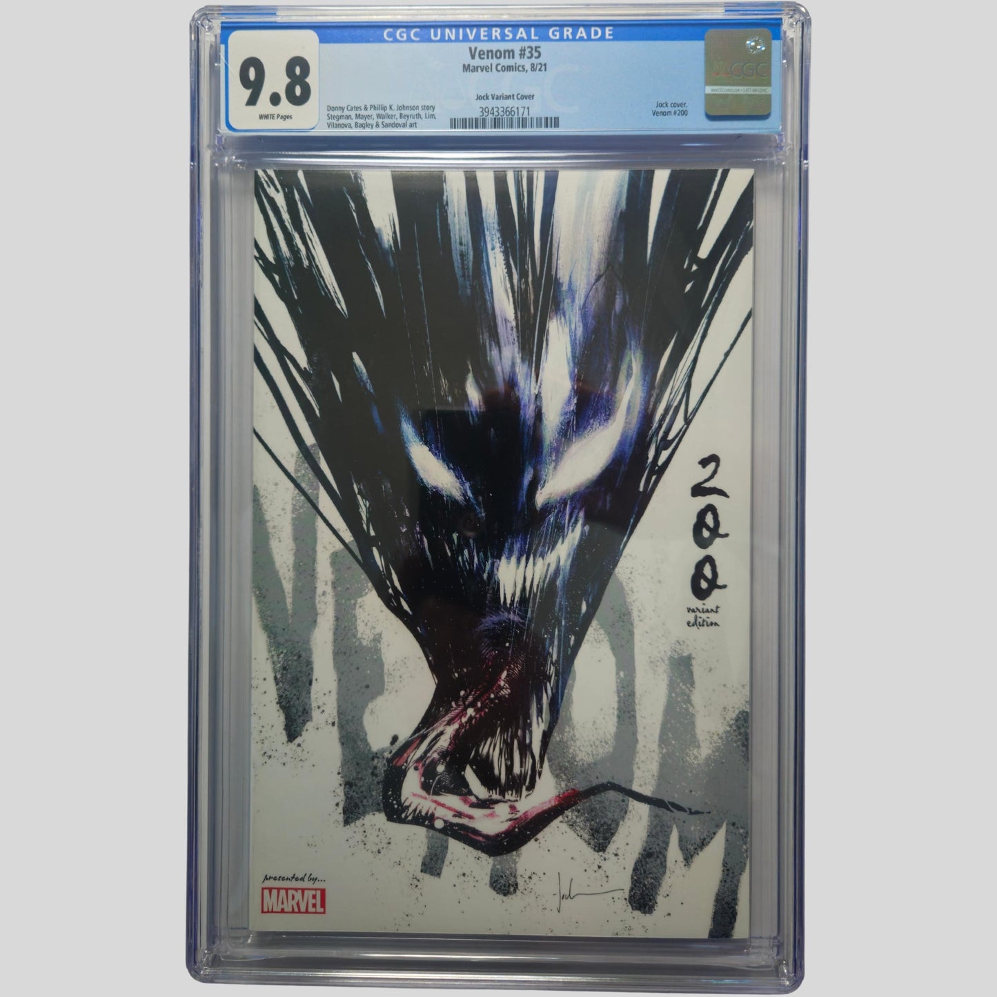 Venom #35 (Legacy #200) Jock Variant Cover – CGC 9.8 Graded | Marvel Comics 2021 | Key Issue