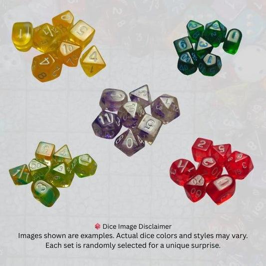 Mystery Premium Dice Set (Blind Box, 7-Piece RPG Dice)