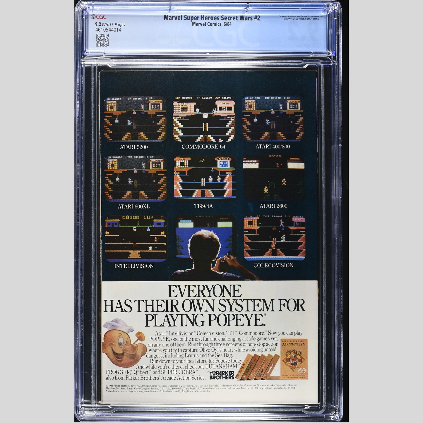 Marvel Super Heroes Secret Wars #2 (1984) in CGC 9.2