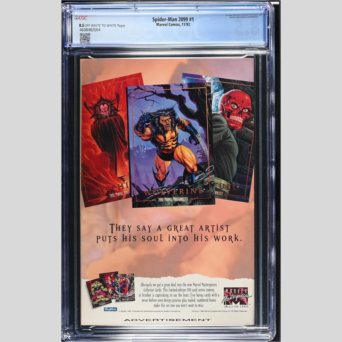 Spider-Man 2099 #1 (1992) – CGC 8.5 Graded | Origin of Miguel O’Hara | Red Foil Cover | Marvel Comics