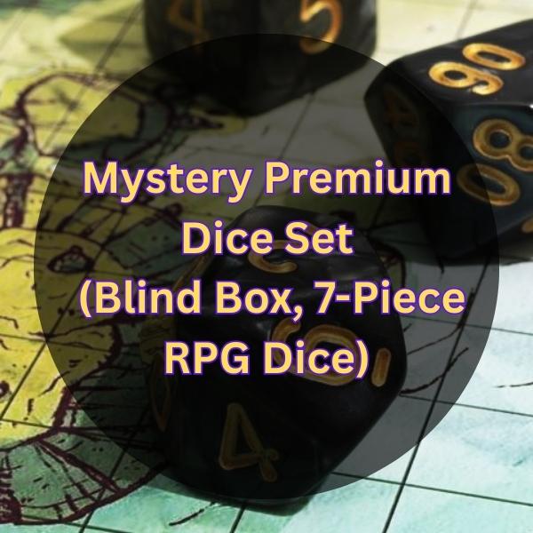 Mystery Premium Dice Set (Blind Box, 7-Piece RPG Dice)