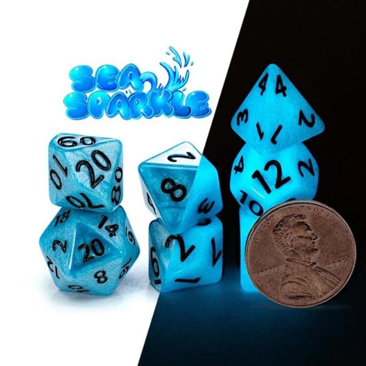 Gate Keeper Dice & Supplies Mighty Tiny Dice - Sea Sparkle (7) New