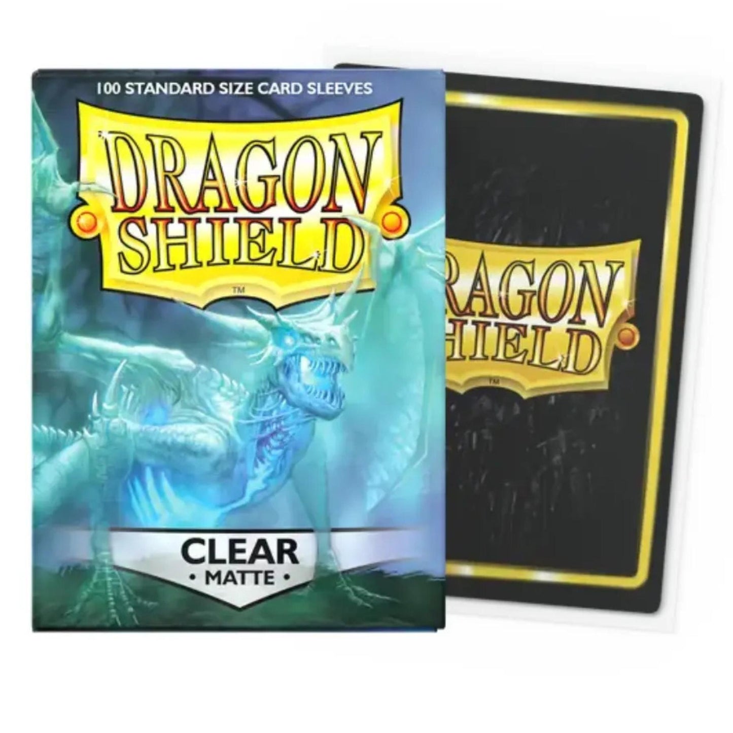 Dragon Shield Clear Matte Sleeves 100ct – Standard Size MTG Pokémon Lorcana TCG