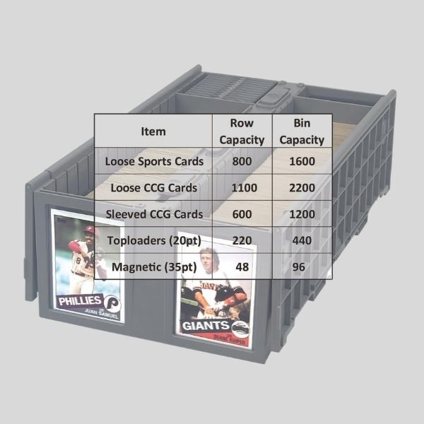 BCW 1600 Count Card Bin – Secure Storage for Trading Cards, Sports & TCG