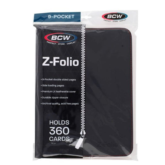 9-Pocket Binder Holds 360 Cards TCG MTG Pokemon Storage Black and Multicolor