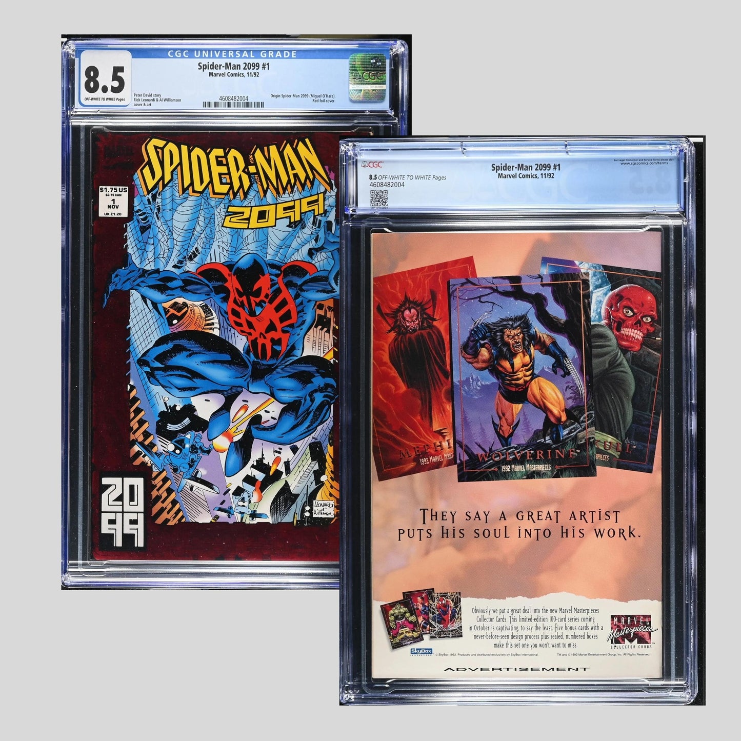 Spider-Man 2099 #1 (1992) – CGC 8.5 Graded | Origin of Miguel O’Hara | Red Foil Cover | Marvel Comics