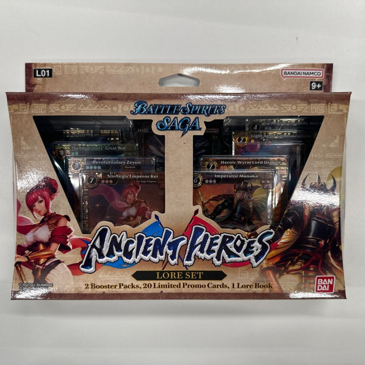 Battle Spirits Saga Ancient Heroes Lore Set L01 English SEALED!