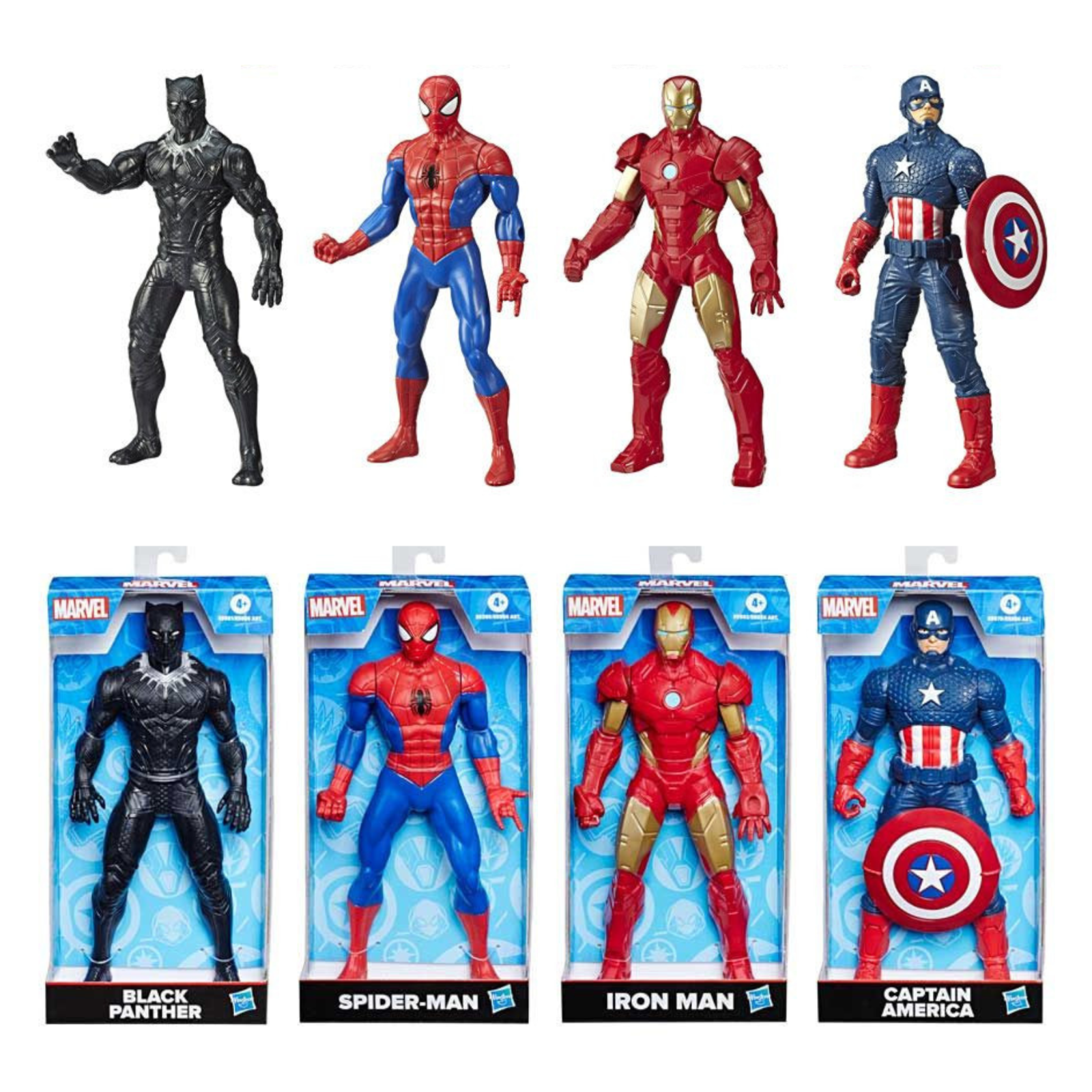 Marvel 9 Inch Action Figure – Spider-Man Iron Man Captain America Black Panther