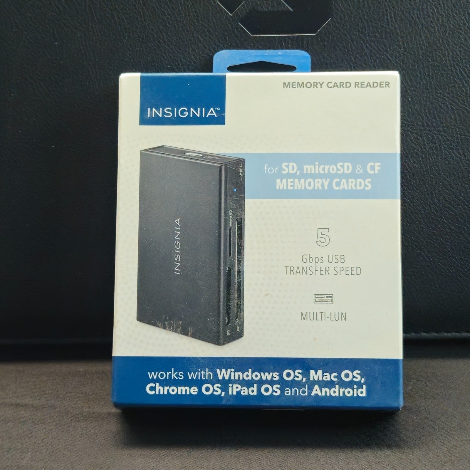 Insignia USB Memory Card Reader SD microSD CF 5Gbps Multi-LUN
