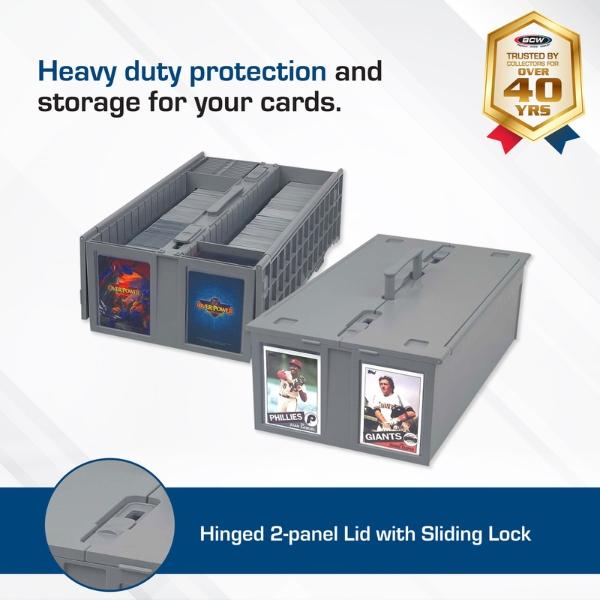 BCW 1600 Count Card Bin – Secure Storage for Trading Cards, Sports & TCG