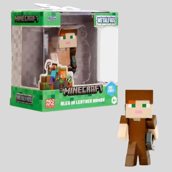 Minecraft MetalFigs 2.5" Die-Cast Figures by Jada Toys – Creeper, Steve, Alex, Enderman (Pick One)