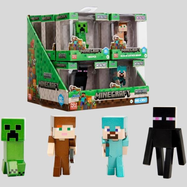 Minecraft MetalFigs 2.5" Die-Cast Figures by Jada Toys – Creeper, Steve, Alex, Enderman (Pick One)
