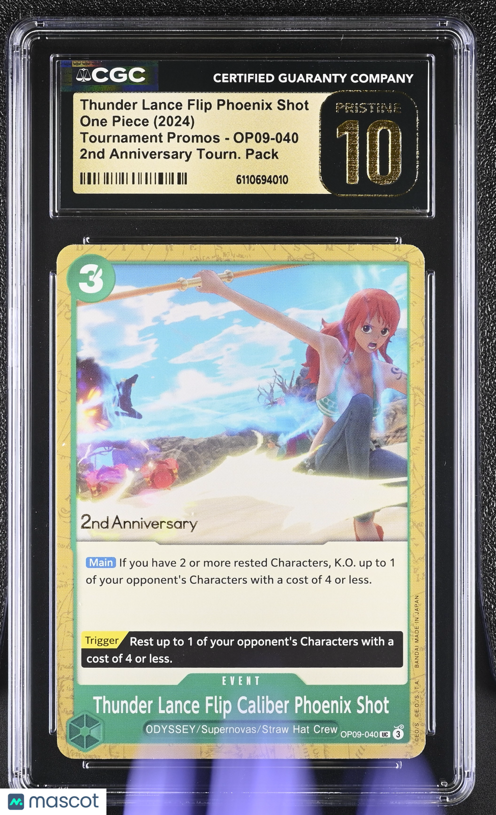 Thunder Lance Flip Phoenix Shot OP09 One Piece Tournament Promos 2nd Anniversary